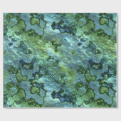Papier Cadeau Malachite de turquoise (Plat)