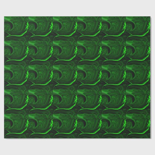 Papier Cadeau malachite vert texture (Plat)