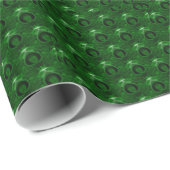 Papier Cadeau malachite vert texture (Coin rond)