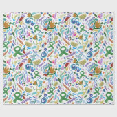 Papier Cadeau Maladie de Lyme Enveloppe Cadeau cadeau #lyme #lym (Plat)