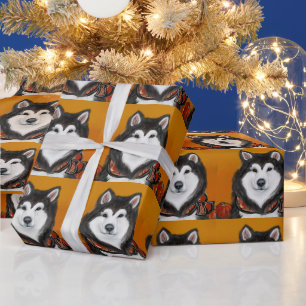 Papier Cadeau Malamute d'Alaska