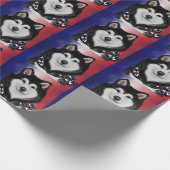Papier Cadeau Malamute d'Alaska (Coin)