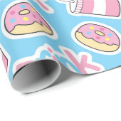 Papier Cadeau Malbouffe (Coin rond)