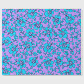 Papier Cadeau Malia Hibiscus Hawaii Pareau Imprimer (Plat)