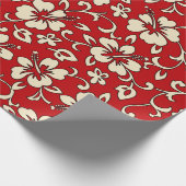 Papier Cadeau Malia Hibiscus Hawaii Pareau Imprimer (Coin)