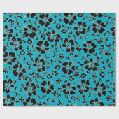 Papier Cadeau Malia Hibiscus Hawaii Pareau Imprimer (Plat)