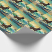 Papier Cadeau Malinoi Beach Surf Peinture belge (Coin)