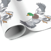Papier Cadeau Mallard Duck (Coin rond)