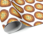 Papier Cadeau Malpua indien fait maison Pancake Mithai Sweets (Coin rond)