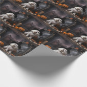 Papier Cadeau Maltais Citrouille Halloween effroi (Coin)