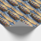 Papier Cadeau Maltese Christmas Boat Holiday (Coin)