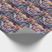 Papier Cadeau Maltese Dog Valentine's Day  (Coin)