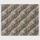 Papier Cadeau Malveillance Doppelganger - Bandana florale gothiq (Plat)