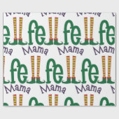 Papier Cadeau Mama Elf (Plat)