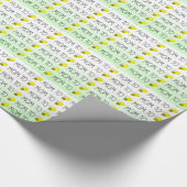 Papier Cadeau Maman à être, belle Bumblebee vert/jaune (Coin)