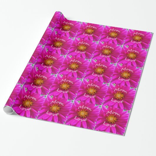 Papier Cadeau Maman = Amour (Déroulé)