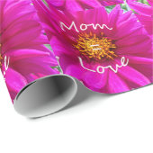 Papier Cadeau Maman = Amour (Coin rond)