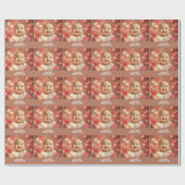 Papier Cadeau Maman Cadeau Ajouter photo et texte (Plat)