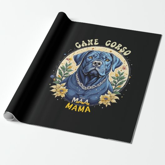 Papier Cadeau Maman Cane Corso (Déroulé)