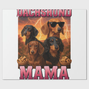 Papier Cadeau Maman dachshund