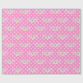 Papier Cadeau Maman Daisy Sur Papier Pois Enveloppé (Plat)