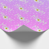 Papier Cadeau Maman Daisy Sur Papier Pois Enveloppé (Coin)