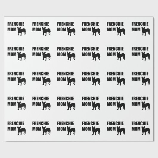 Papier Cadeau Maman de Frenchie (Plat)