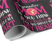 Papier Cadeau Maman de gymnastique (Coin rond)