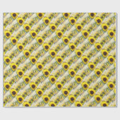 Papier Cadeau Maman de tournesol (Plat)