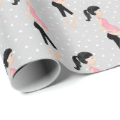 Papier Cadeau Maman Enceinte En Pois (Coin rond)