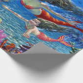 Papier Cadeau maman et bébé mermaid (Coin)