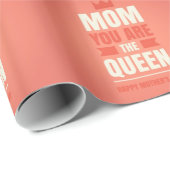 Papier Cadeau Maman Ta Reine (Coin rond)