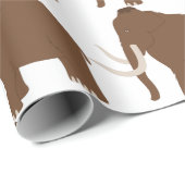 Papier Cadeau Mammoth de Wooly (Coin rond)