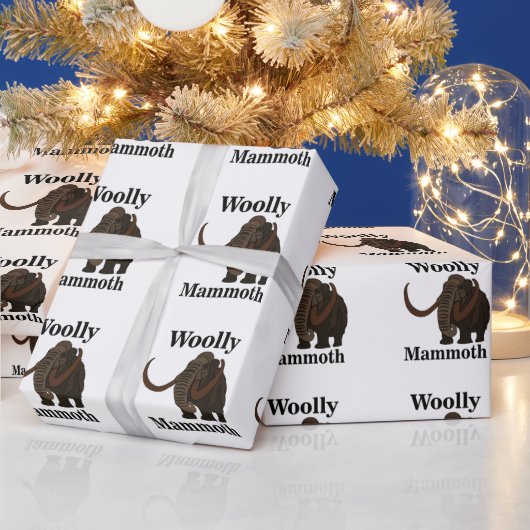 Papier Cadeau Mammouth laineux (Vacances)