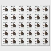 Papier Cadeau Mammouth laineux (Plat)