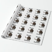 Papier Cadeau Mammouth laineux (Déroulé)