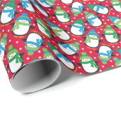Papier Cadeau Manchot (Coin rond)