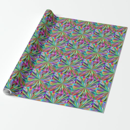 Papier Cadeau Mandala Abstrait (Déroulé)