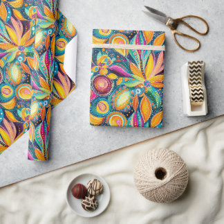 Papier Cadeau Mandala Art - Décor Bohème géométrique coloré