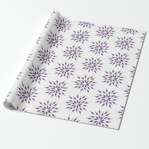 Papier Cadeau Mandala Art poivrons violets