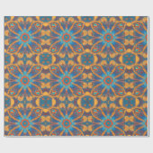 Papier Cadeau Mandala, Art Symétrique (Plat)