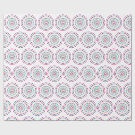 Papier Cadeau mandala coloré (Plat)