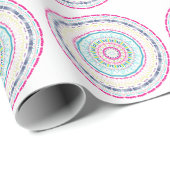 Papier Cadeau mandala coloré (Coin rond)