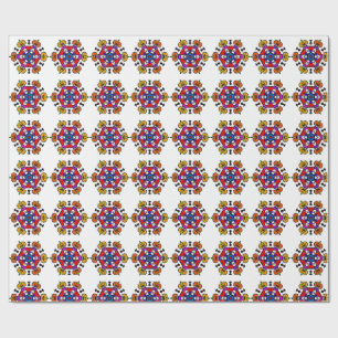 Papier Cadeau Mandala de citrouille d'Halloween