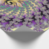 Papier Cadeau Mandala de Lion Sun de signe de zodiaque (Coin)