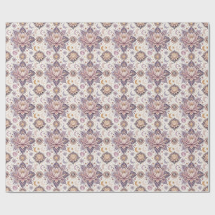 Papier Cadeau Mandala de lotus céleste motif de conception spiri