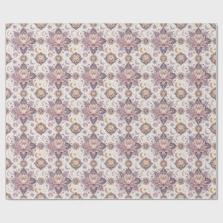 Papier Cadeau Mandala de lotus céleste motif de conception spiri