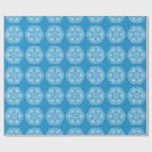 Papier Cadeau Mandala d'oiseau bleu (Plat)