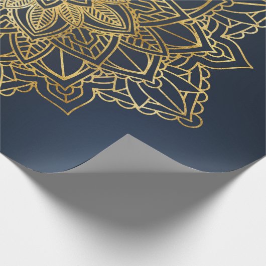 Papier Cadeau Mandala d'or (Coin)