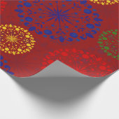 Papier Cadeau Mandala enneigé à texture simple (Coin)